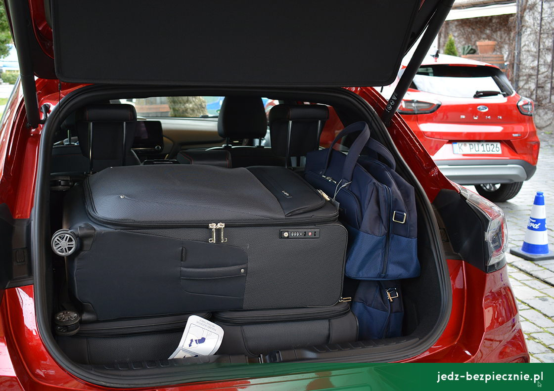 SALON SAMOCHODOWY - Ford Puma Hybrid - bagażnik